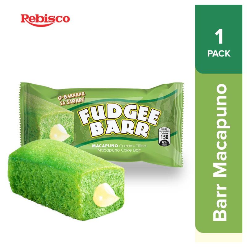 Fudgee Barr Macapuno Cake Bar 39g x10s