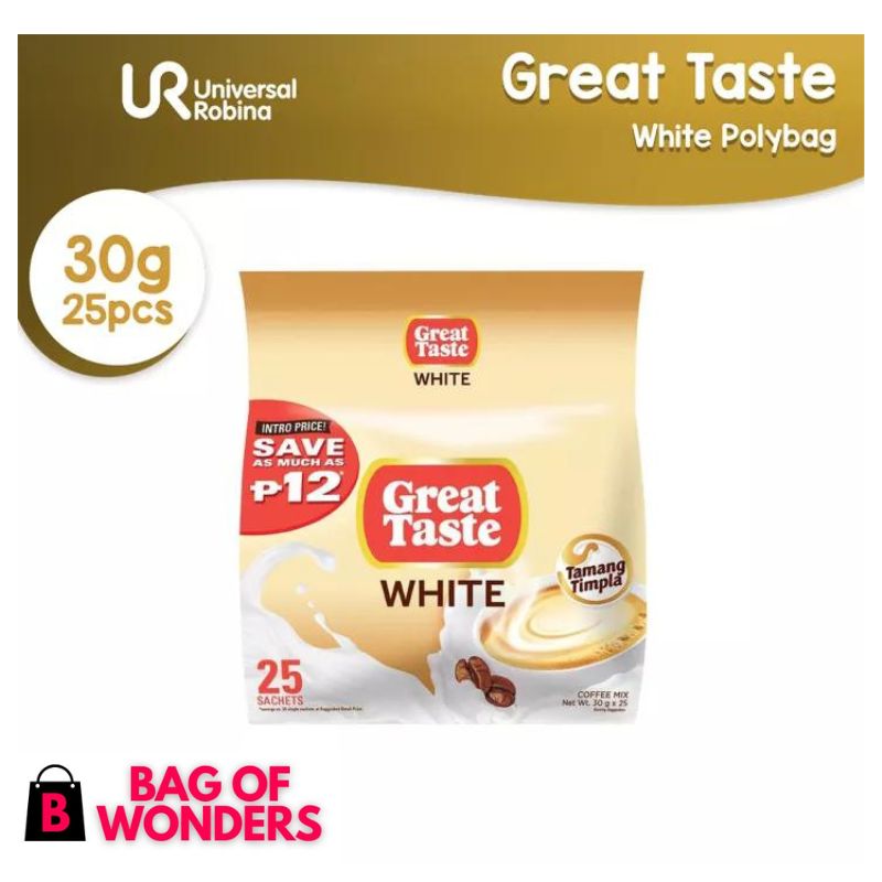 Great Taste White Instant Coffee Classic 30Gx25s Polybag