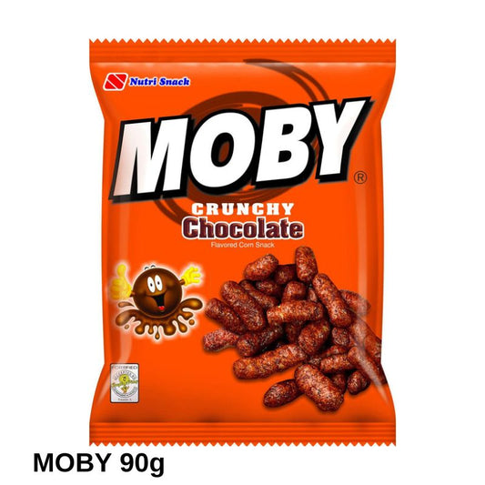 Moby Snack Crunchy Philippine Chocolate Flavored Corn Snacks 90g