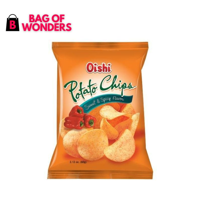 Oishi Potato Chips Sweet and Spicy Flavor Snacks 60g