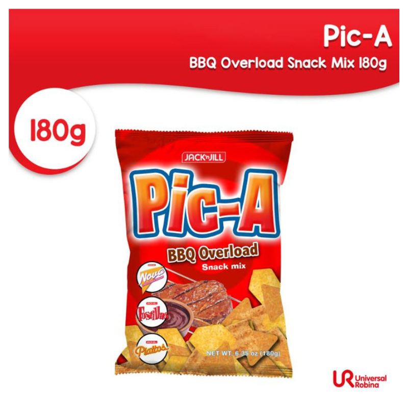 Pic-A Chips Philippine Snack BBQ Overload Mix 180g