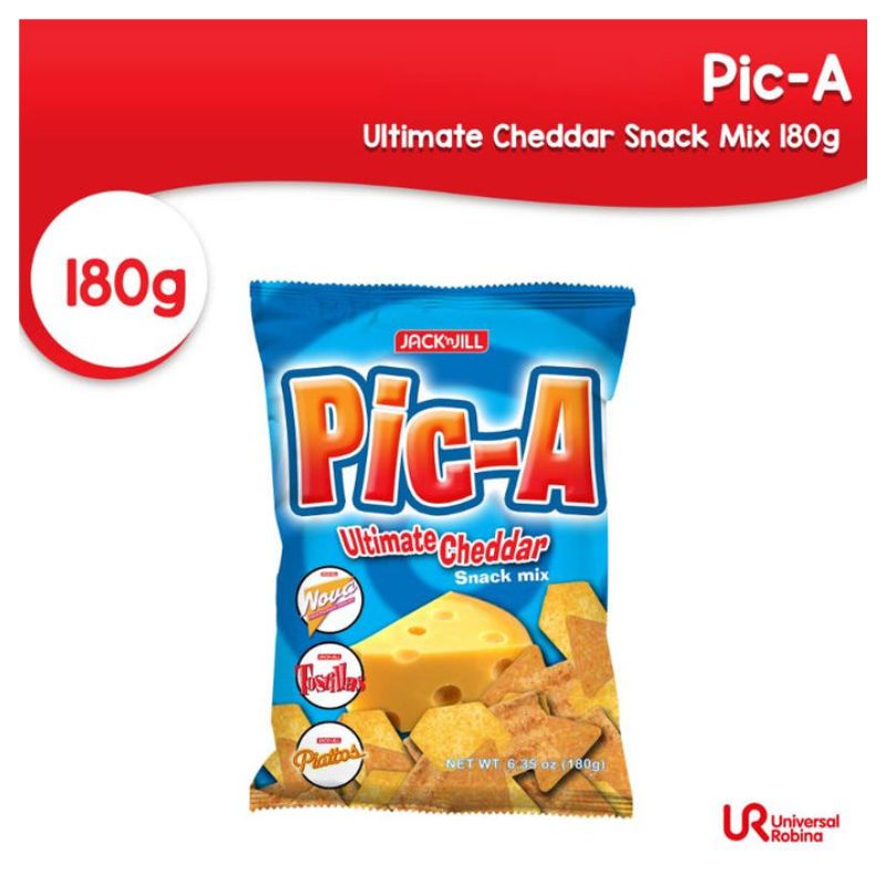 Pic-A Chips Philippine Ultimate Cheddar Snack Mix 180g