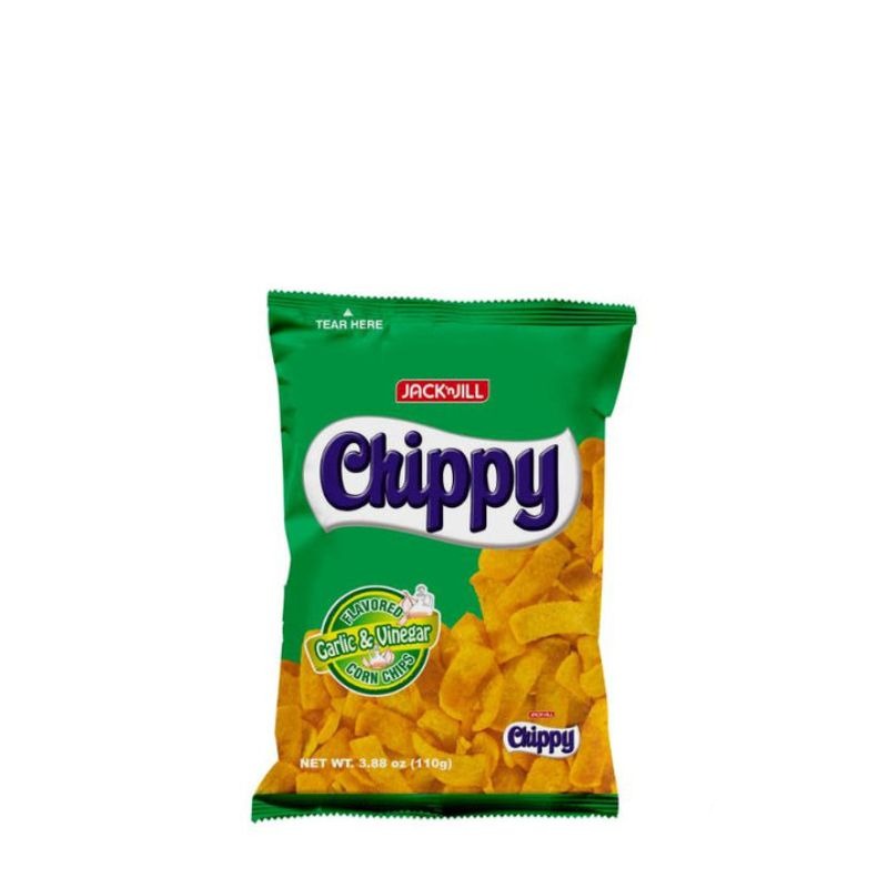 Chippy Chips Philippine Garlic and Vinegar Flavored Corn Chips Snacks 110g