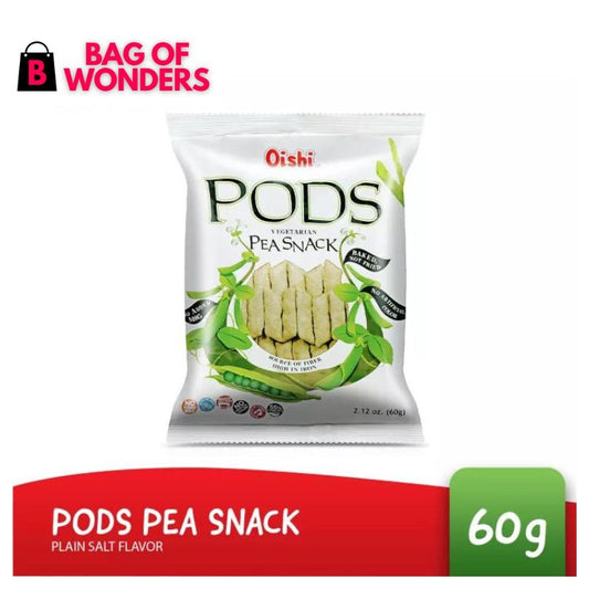 Oishi Pods Vegetarian Pea Snacks 60g