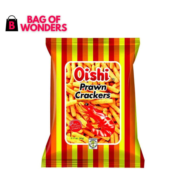 Oishi Prawn Crackers Original Flavor Snacks 90g