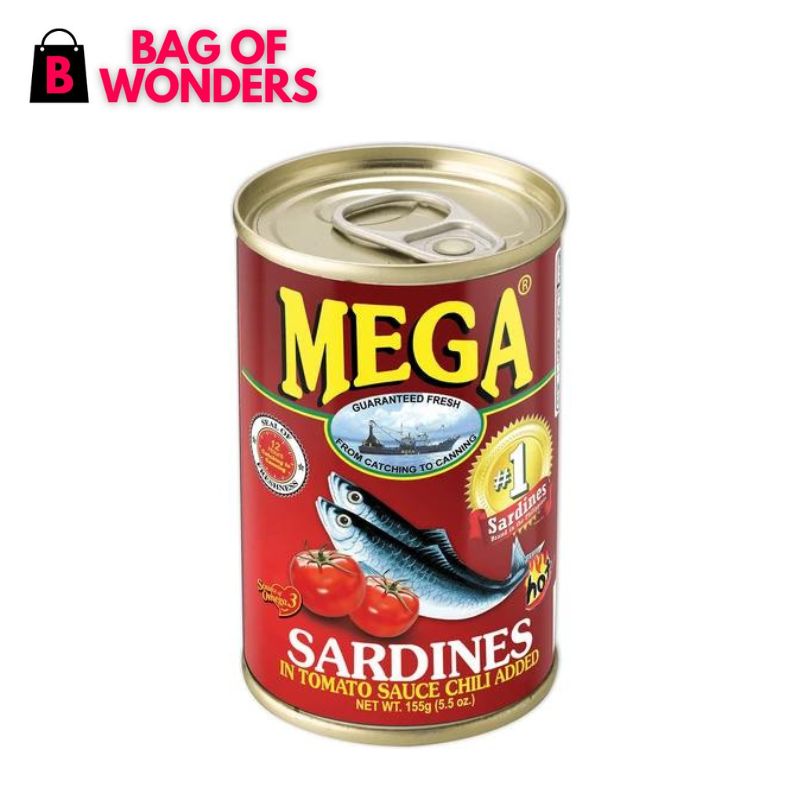 Mega Sardines Tomato Sauce Chili 155g