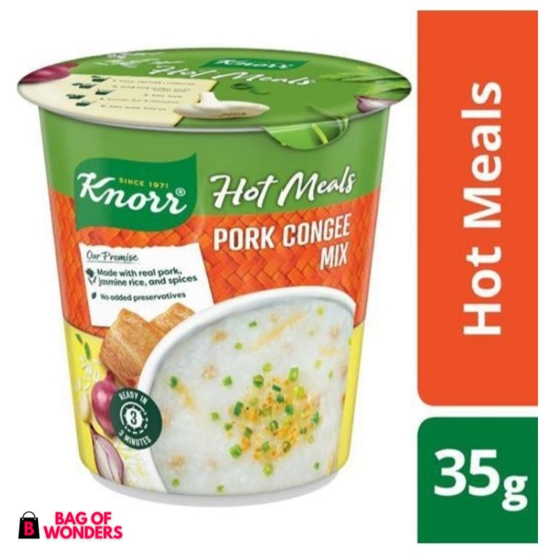 Instant Pork Congee Knorr Hot Meals 35G